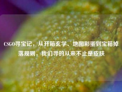 CSGO寻宝记，从开箱玄学、地图彩蛋到宝箱掉落规则，我们寻的从来不止是皮肤