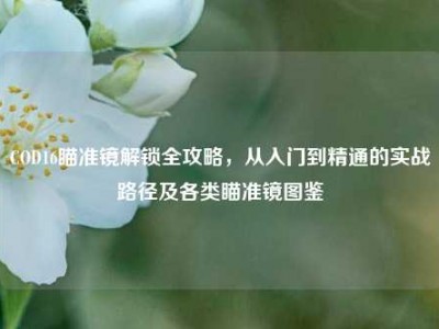 COD16瞄准镜解锁全攻略，从入门到精通的实战路径及各类瞄准镜图鉴