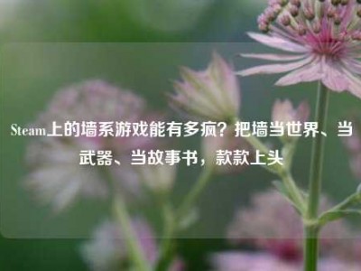 Steam上的墙系游戏能有多疯？把墙当世界、当武器、当故事书，款款上头