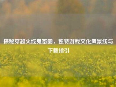 探秘穿越火线鬼畜图，独特游戏文化风景线与下载指引