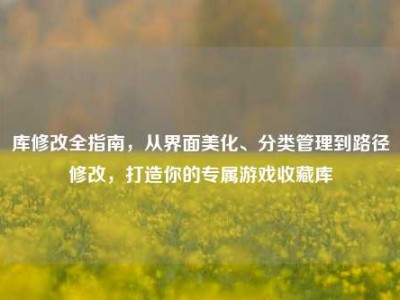 库修改全指南，从界面美化、分类管理到路径修改，打造你的专属游戏收藏库