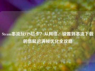 Steam串流玩FPS总卡？从网络、设置到串流下载的低延迟满帧优化全攻略