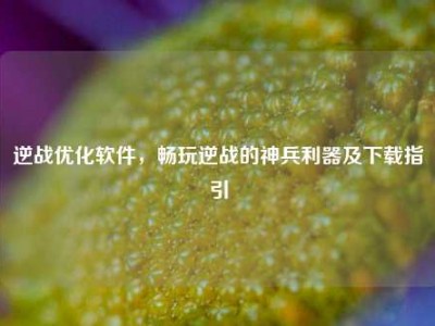 逆战优化软件，畅玩逆战的神兵利器及下载指引