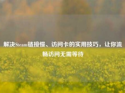 解决Steam链接慢、访问卡的实用技巧，让你流畅访问无需等待