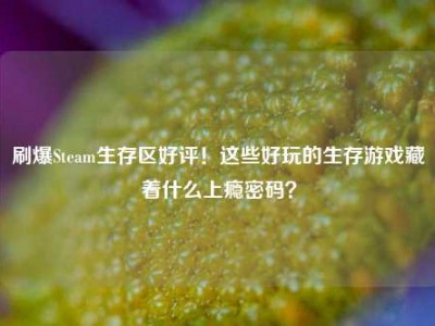 刷爆Steam生存区好评！这些好玩的生存游戏藏着什么上瘾密码？