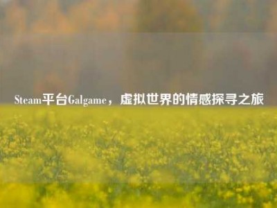 Steam平台Galgame，虚拟世界的情感探寻之旅