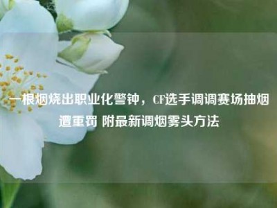 一根烟烧出职业化警钟，CF选手调调赛场抽烟遭重罚 附最新调烟雾头方法