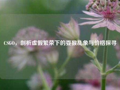 CSGO，剖析虚假繁荣下的耍猴乱象与价格探寻