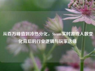 从百万峰值到冷热分化，Steam实时游戏人数变化背后的行业逻辑与玩家选择