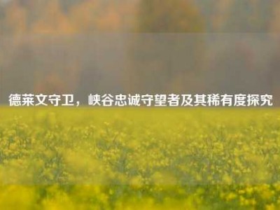 德莱文守卫，峡谷忠诚守望者及其稀有度探究