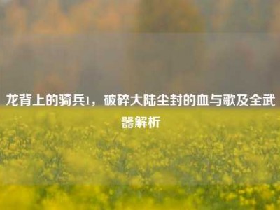 龙背上的骑兵1，破碎大陆尘封的血与歌及全武器解析