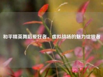 和平精英舞蹈爱好者，虚拟战场的魅力绽放者