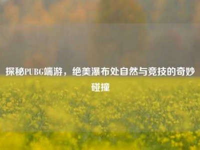 探秘PUBG端游，绝美瀑布处自然与竞技的奇妙碰撞