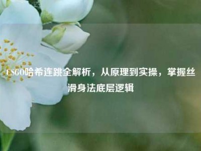 CSGO哈希连跳全解析，从原理到实操，掌握丝滑身法底层逻辑