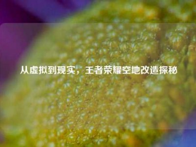 从虚拟到现实，王者荣耀空地改造探秘