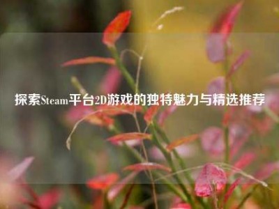 探索Steam平台2D游戏的独特魅力与精选推荐