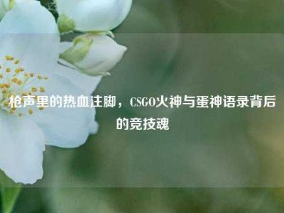 枪声里的热血注脚，CSGO火神与蛋神语录背后的竞技魂