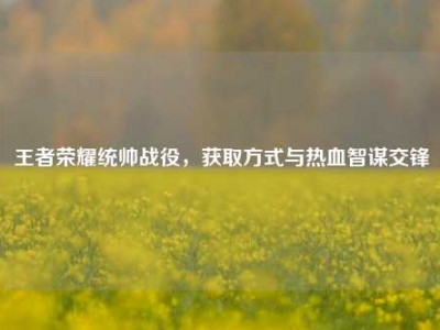 王者荣耀统帅战役，获取方式与热血智谋交锋