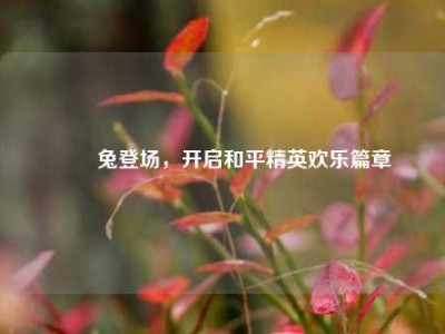 濛濛兔登场，开启和平精英欢乐篇章