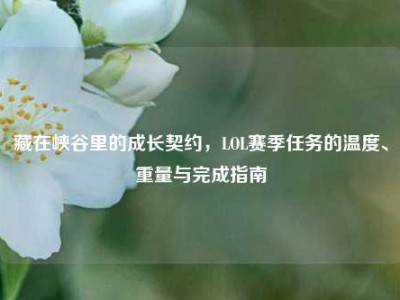 藏在峡谷里的成长契约，LOL赛季任务的温度、重量与完成指南