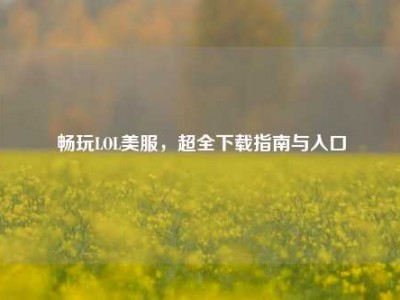 畅玩LOL美服，超全下载指南与入口