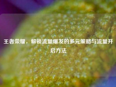 王者荣耀，解锁流量爆发的多元策略与流量开启方法