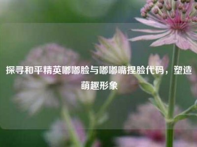 探寻和平精英嘟嘟脸与嘟嘟嘴捏脸代码，塑造萌趣形象