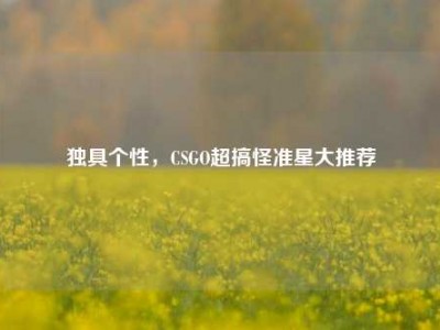 独具个性，CSGO超搞怪准星大推荐