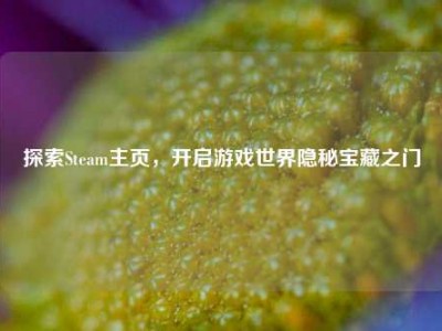 探索Steam主页，开启游戏世界隐秘宝藏之门