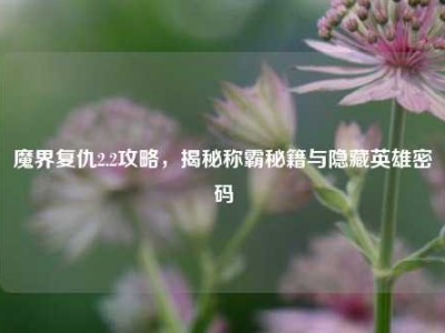 魔界复仇2.2攻略，揭秘称霸秘籍与隐藏英雄密码
