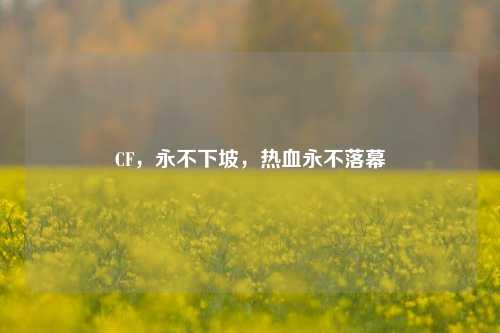 CF,永不下坡,热血永不落幕
