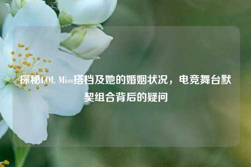 探秘LOL Miss搭档及她的婚姻状况，电竞舞台默契组合背后的疑问