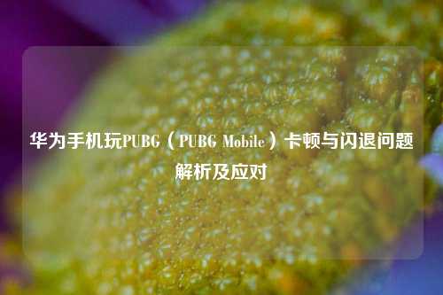 华为手机玩PUBG（PUBG Mobile）卡顿与闪退问题解析及应对