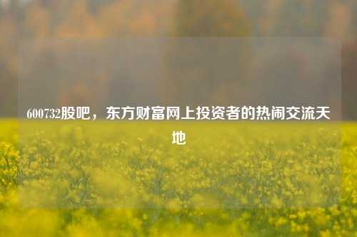 600732股吧，东方财富网上投资者的热闹交流天地
