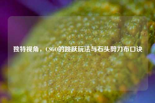 独特视角,CSGO的跳跃玩法与石头剪刀布口诀