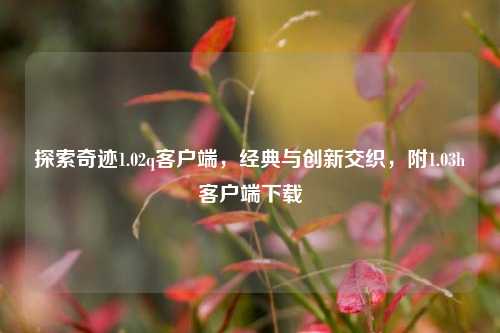 探索奇迹1.02q客户端,经典与创新交织,附1.03h客户端下载