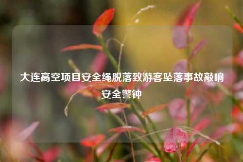 大连高空项目安全绳脱落致游客坠落事故敲响安全警钟