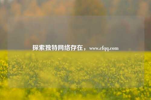 探索独特网络存在,www.cfqq.com