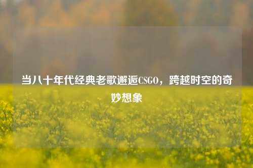 当八十年代经典老歌邂逅CSGO,跨越时空的奇妙想象