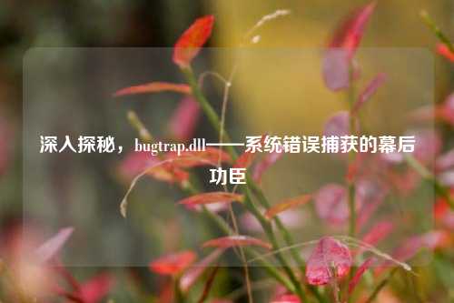 深入探秘,bugtrap.dll——系统错误捕获的幕后功臣