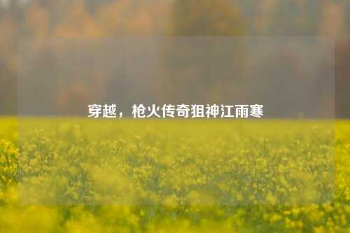 穿越,枪火传奇狙神江雨寒