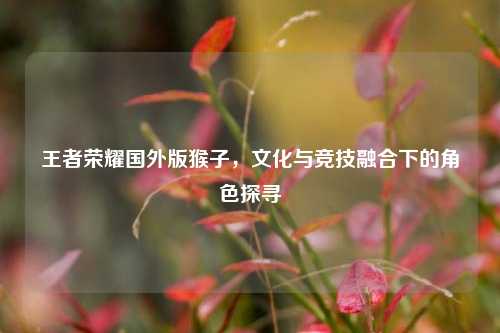 王者荣耀国外版猴子,文化与竞技融合下的角色探寻