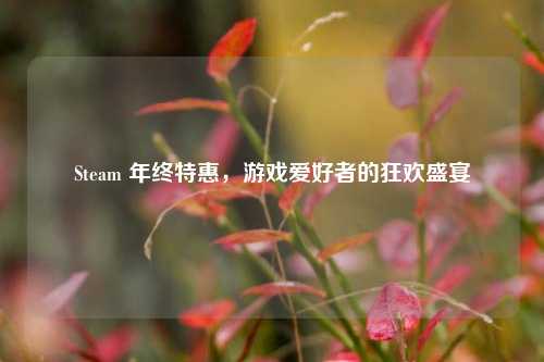 Steam 年终特惠,游戏爱好者的狂欢盛宴