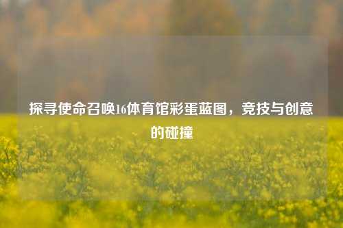 探寻使命召唤16体育馆彩蛋蓝图,竞技与创意的碰撞