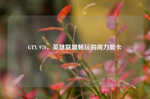 GTX 970,英雄联盟畅玩的得力显卡