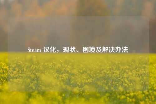 Steam 汉化,现状、困境及解决办法