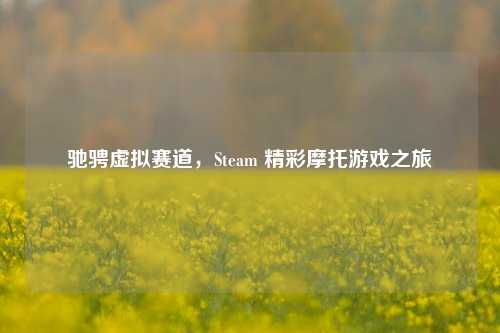 驰骋虚拟赛道,Steam 精彩摩托游戏之旅