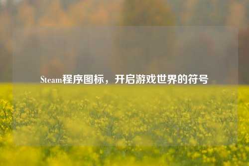 Steam程序图标，开启游戏世界的符号