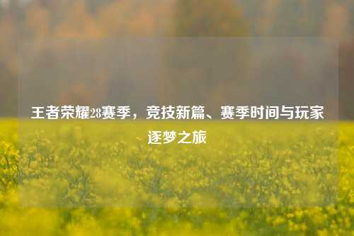 王者荣耀28赛季,竞技新篇、赛季时间与玩家逐梦之旅