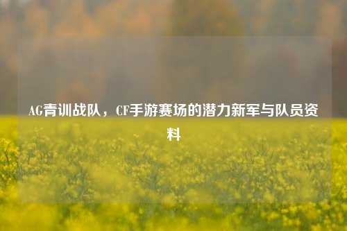 AG青训战队,CF手游赛场的潜力新军与队员资料